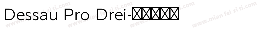 Dessau Pro Drei字体转换